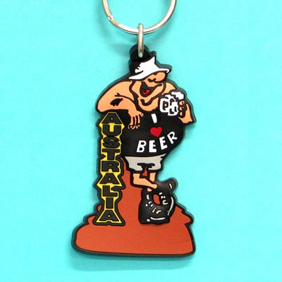 Keyring Rubber Beer